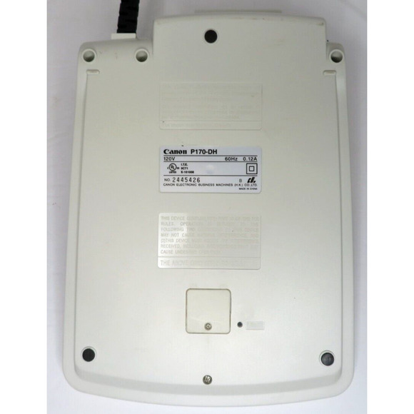 Canon P170-DH Desktop Printing Calculator 2 Color w/ Calendar & Clock - TESTED - Picture 4 of 8